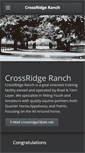 Mobile Screenshot of crossridgeranch.com